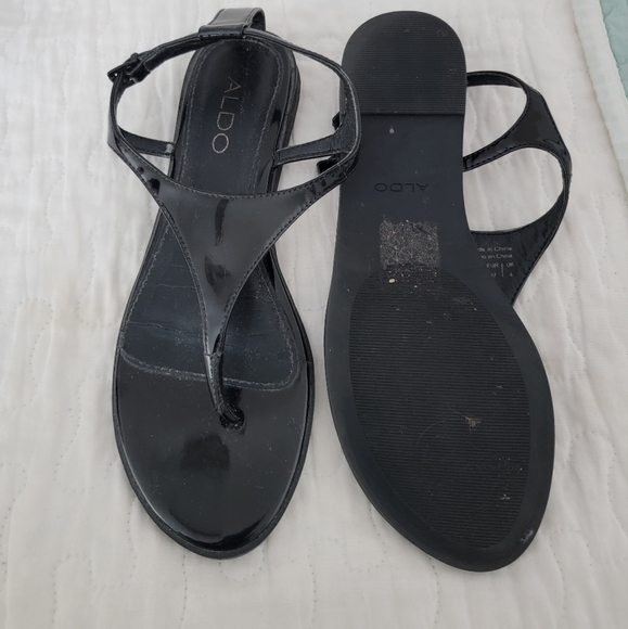 Black Aldo sandals size 7 - Picture 3 of 3